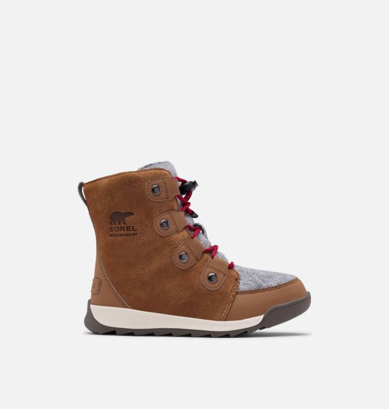 Kids Snow Boots Brown - Sorel Childrens Whitney™ II Suede - 086-ZHUYKR